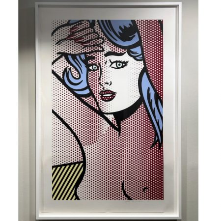 Roy Lichtenstein litografia Desnudo Con Pelo Azul 1994